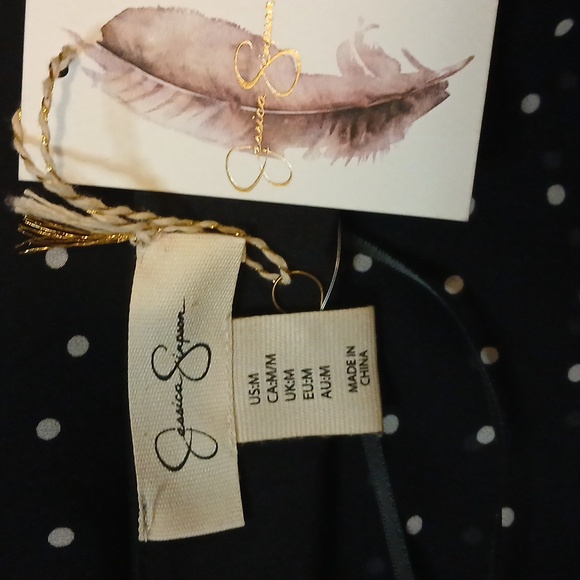 WITCHCRAFT! A size M body con ragged hem dress by JS, black w/white polka dots. - Picture 6 of 14